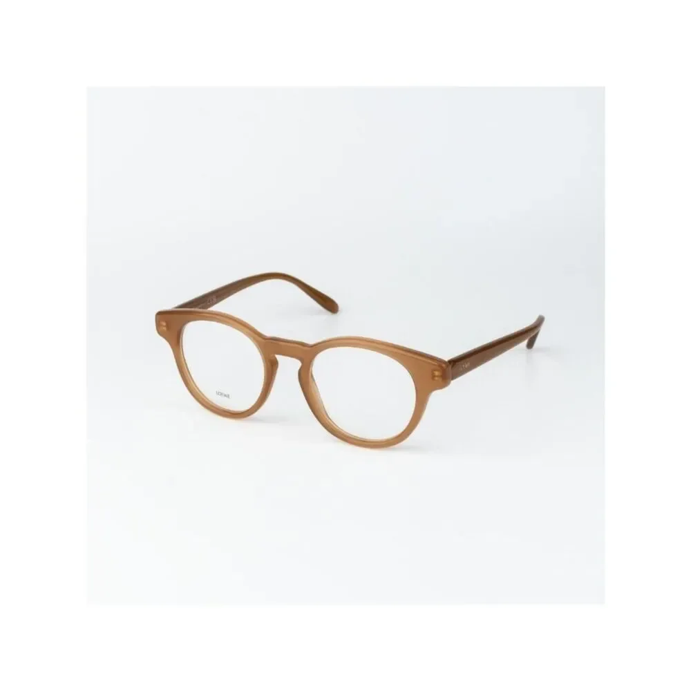 Loewe Women Eyeglasses Brown Round LW50085I SLIM 047 NEW AUTHENTIC